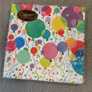 NWT Gaspari Balloon & Confetti Triple-Ply Serviette Party Napkins (20)🎈🎈33x33cm